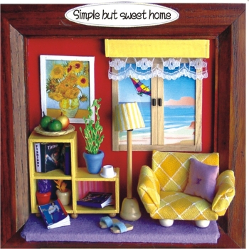 Bastelset 3-D Holzbilderrahmen Simple But Sweet Home