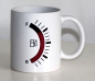 Preview: White  mug with tank indicator - reacts to heat