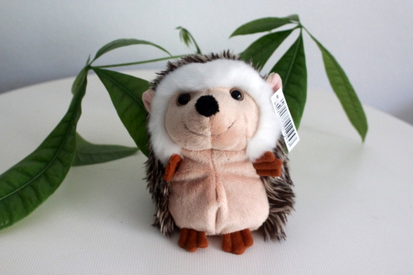 Cute plush fabric animal hedgehog (standing) by FÖRSTER