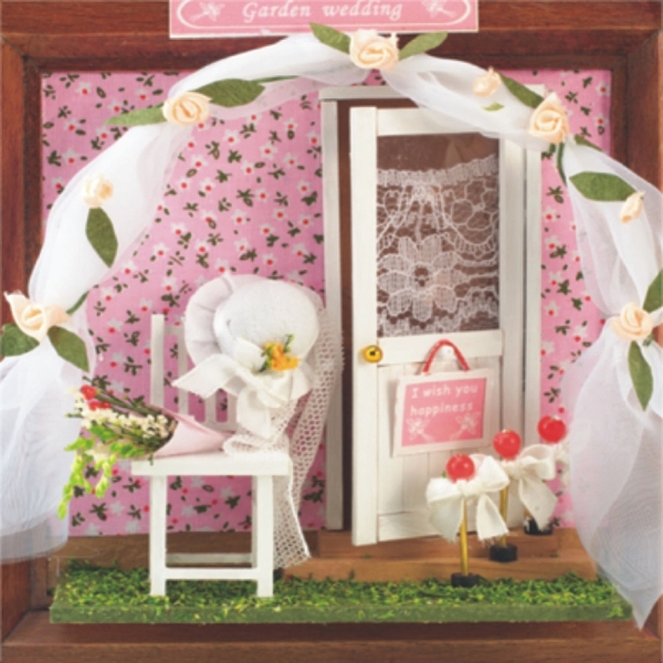 3-D picture frame DEKO-Kreativset (craft kit) "Garden wedding"