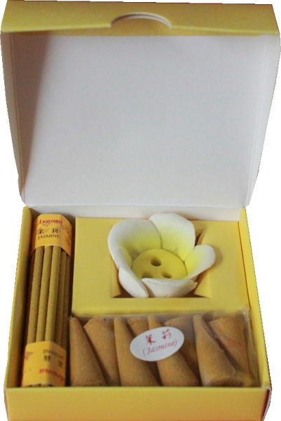 Complete Wellness Duftset Incense as a gift idea with incense holder and various incense (scented jasmine or ocean)
